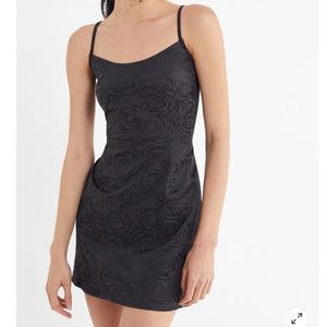 UO black rose dress